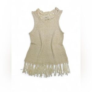 Pepin Cream Knit Sleeveless Top